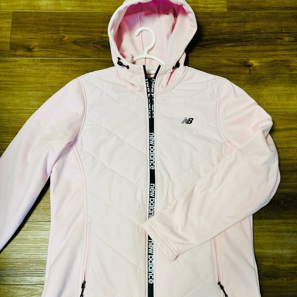 Rosewater pink fleece lined New Balance jacket